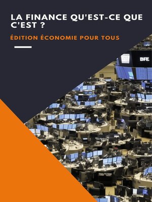 cover image of La finance qu'est-ce que c'est ?
